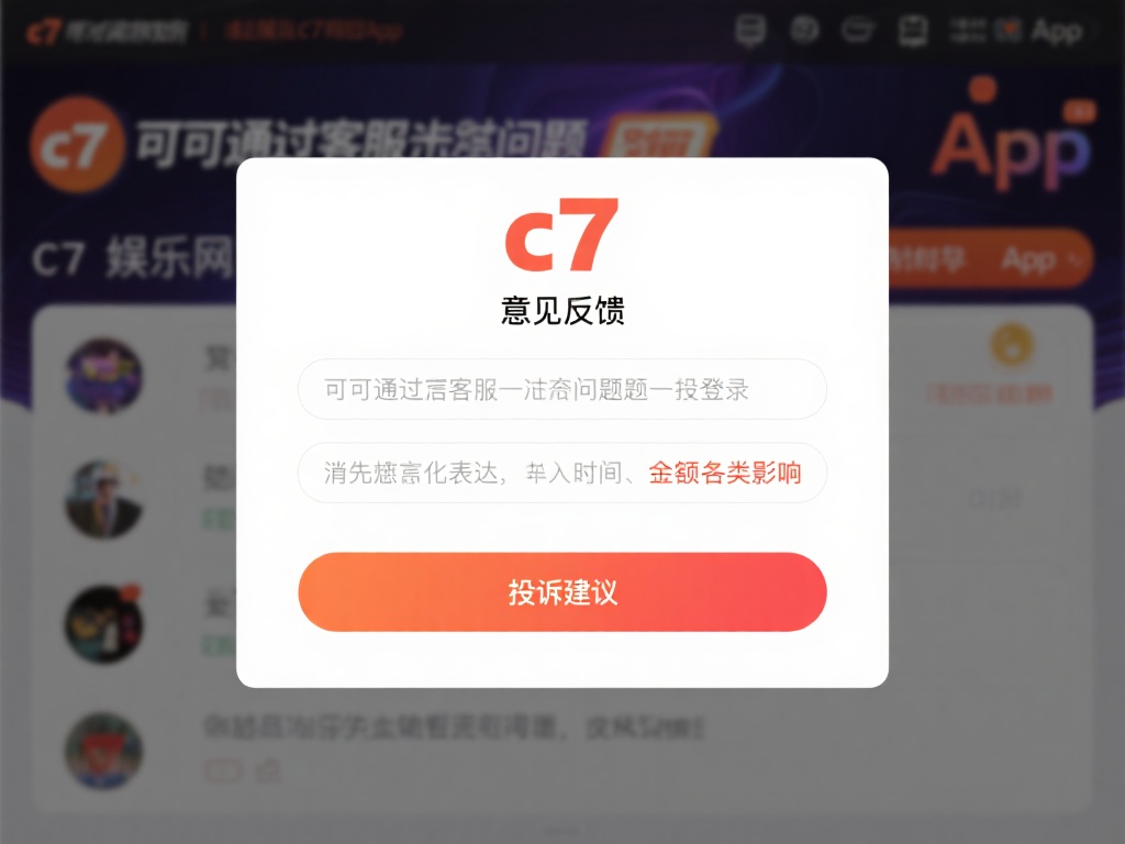 c7娱乐怎么投诉?详细了解投诉流程与解决方法全攻略 (c7娱乐怎么投诉?详细解析投诉流程与解决方法全攻略) 如果通过客服未能解决问题,可以登录c7娱乐官网或A